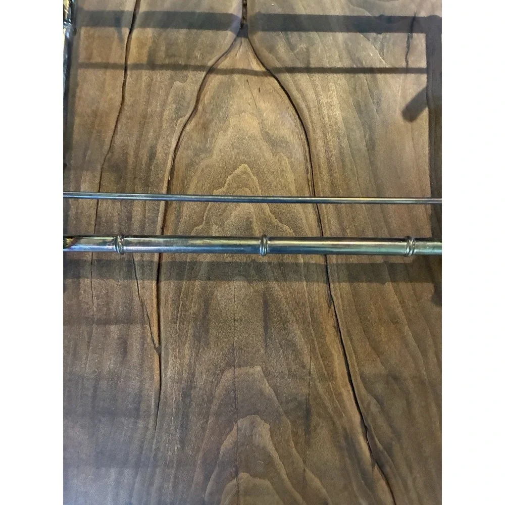 Maurice‎ Duchin Bamboo Silver Plated Serving Tray